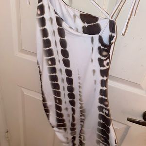 Matte brand asymmetrical dress